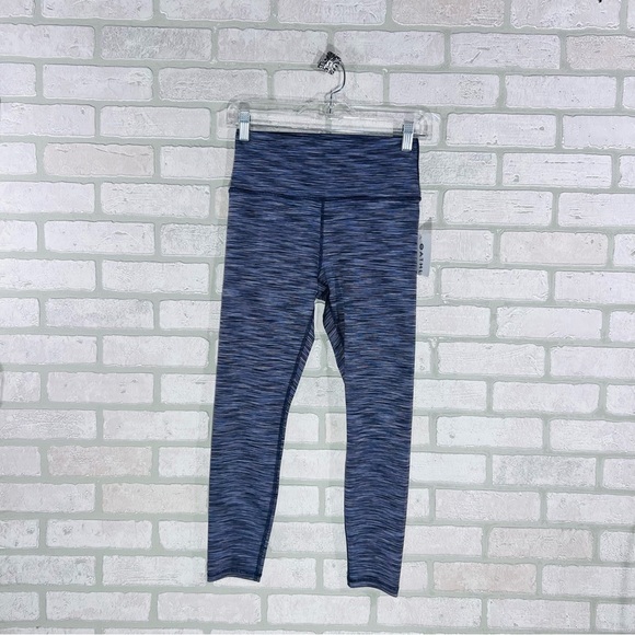Athleta NWT Transcend Textured 7/8 Tight Leggings Swallowtail Nova Text Size M - Picture 1 of 8